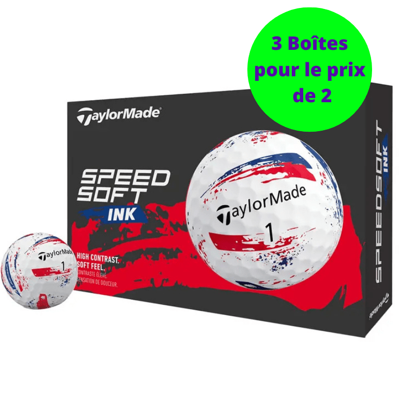 Balles de golf Taylormade - Speed soft Ink x12 Bleu / rouge - Horslimits - balles de golf