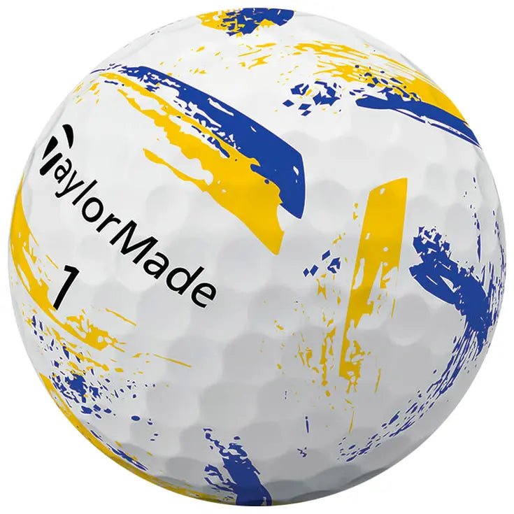 Balles de golf Taylormade - Speed soft Ink x12 jaune et bleu - Horslimits - balles de golf