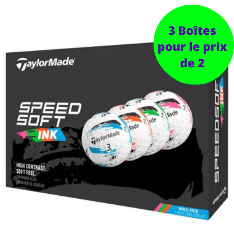 Balles de golf Taylormade - Speed soft Ink x12 Multi - Horslimits - balles de golf