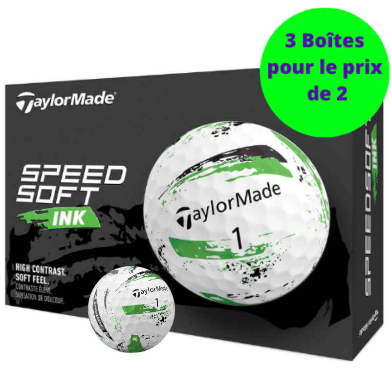 Balles de golf Taylormade - Speed soft Ink x12 Vert - Horslimits - balles de golf