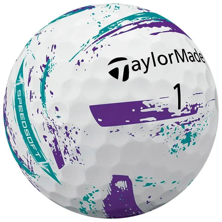 Balles de golf Taylormade - Speed soft Ink x12 Violet / Turquoise - Horslimits - balles de golf