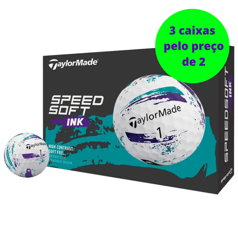 Balles de golf Taylormade - Speed soft Ink x12 Violet / Turquoise - Horslimits - balles de golf