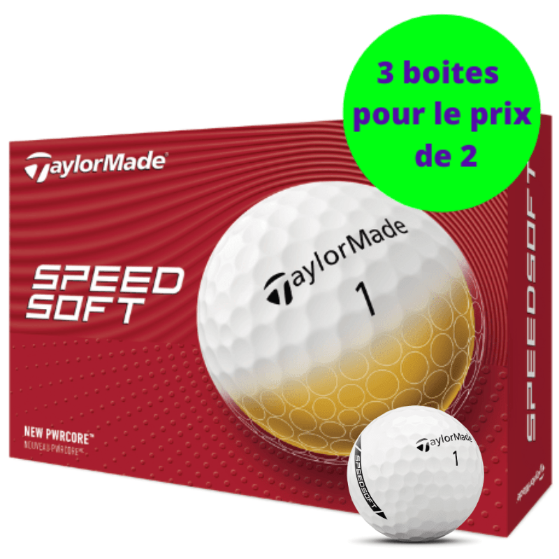 Balles de golf Taylormade - Speed soft x12 Blanc - Horslimits - balles de golf