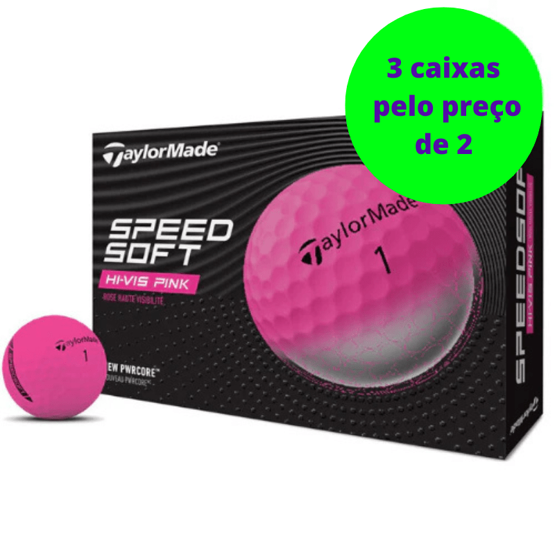 Balles de golf Taylormade - Speed soft x12 Rose - Horslimits - balles de golf