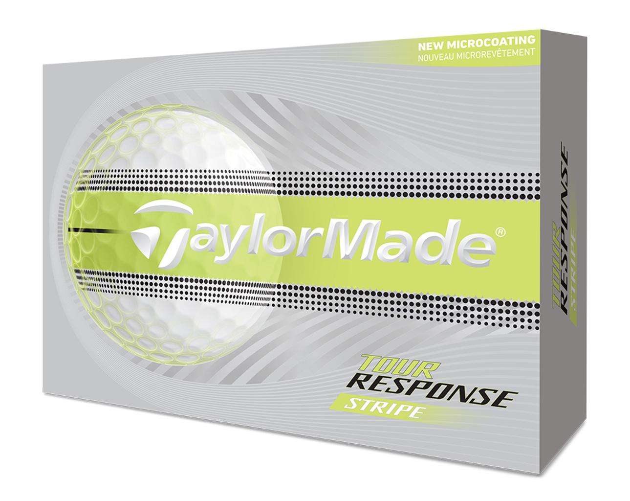 Balles de golf Taylormade - Tour Response Stripe Neon x12 Jaune - Horslimits - balles de golf