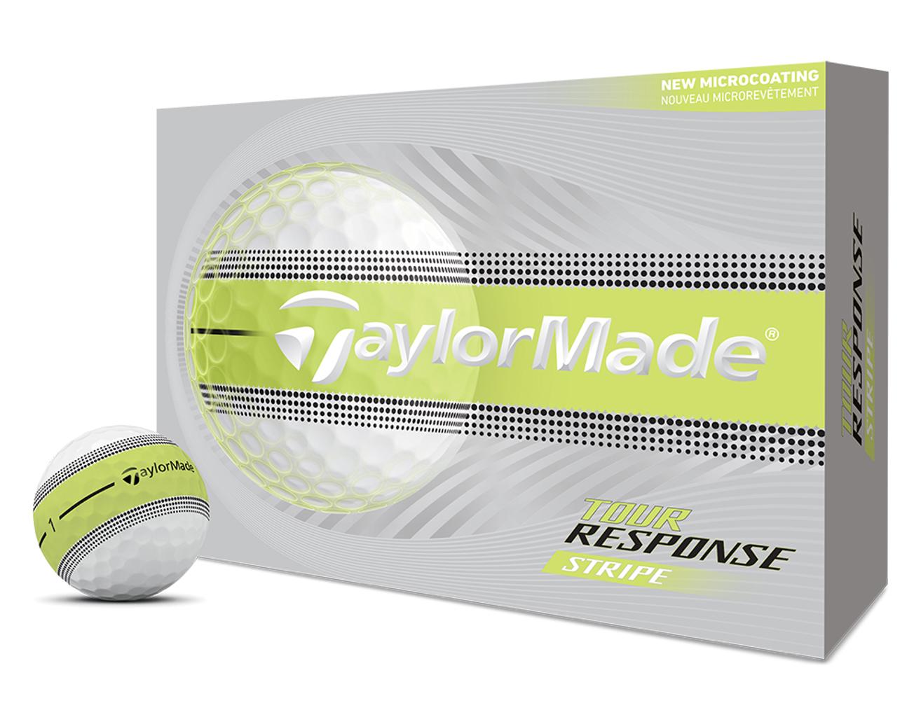 Balles de golf Taylormade - Tour Response Stripe Neon x12 Jaune - Horslimits - balles de golf