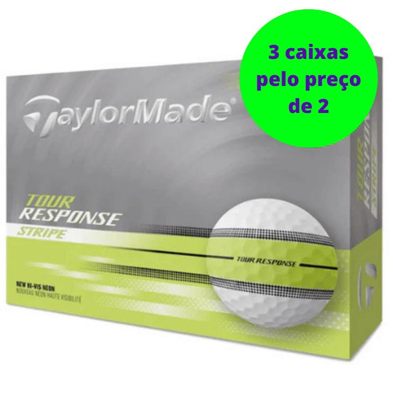 Balles de golf Taylormade - Tour Response Stripe Neon x12 Jaune - Horslimits - balles de golf