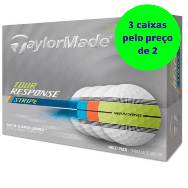 Balles de golf Taylormade - Tour Response Stripe Neon x12 Multicolore - Horslimits - balles de golf