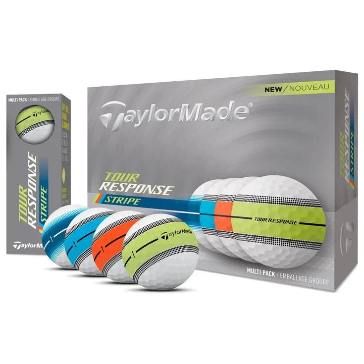 Balles de golf Taylormade - Tour Response Stripe Neon x12 Multicolore PT - Horslimits - balles de golf