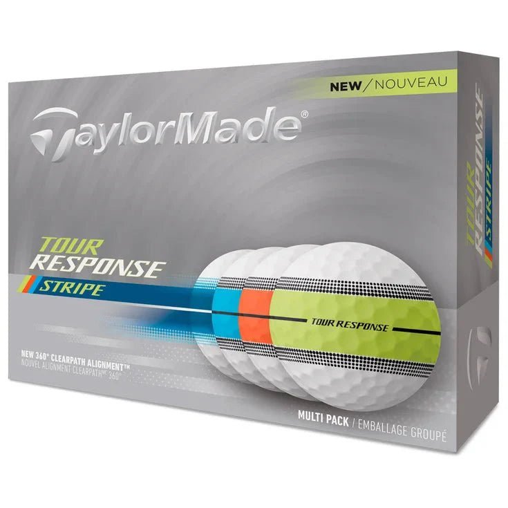 Balles de golf Taylormade - Tour Response Stripe Neon x12 Multicolore PT - Horslimits - balles de golf