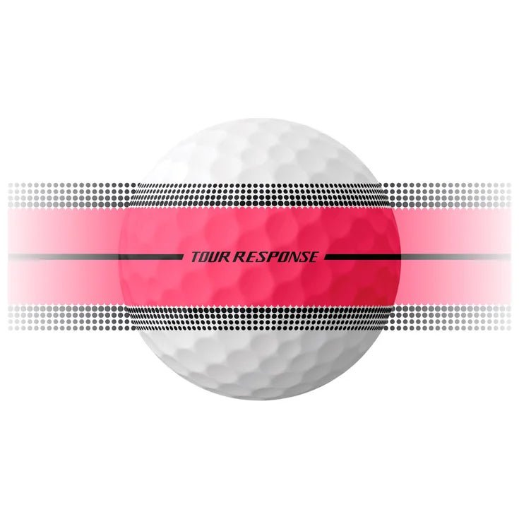 Balles de golf Taylormade - Tour Response Stripe Neon x12 Rose - Horslimits - balles de golf