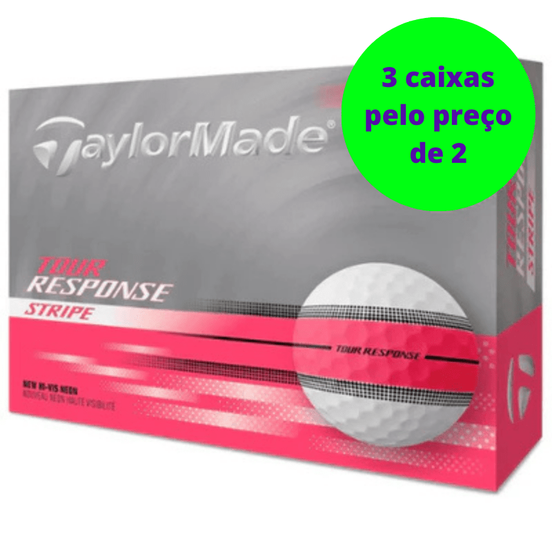 Balles de golf Taylormade - Tour Response Stripe Neon x12 Rose - Horslimits - balles de golf