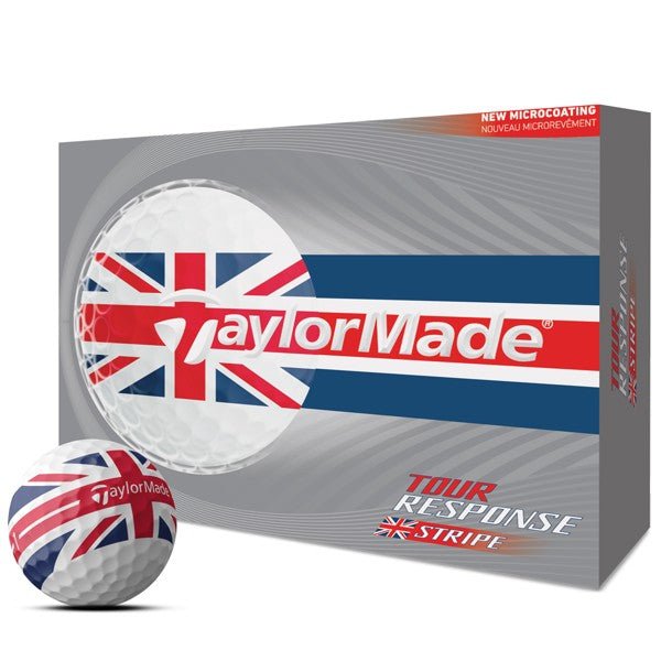 Balles de golf Taylormade - Tour Response Stripe Neon x12 UK - Horslimits - balles de golf