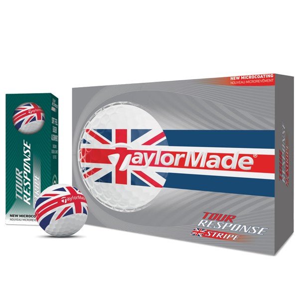 Balles de golf Taylormade - Tour Response Stripe Neon x12 UK - Horslimits - balles de golf