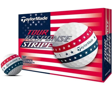 Balles de golf Taylormade - Tour Response Stripe x12 USA édition limité - Horslimits - balles de golf