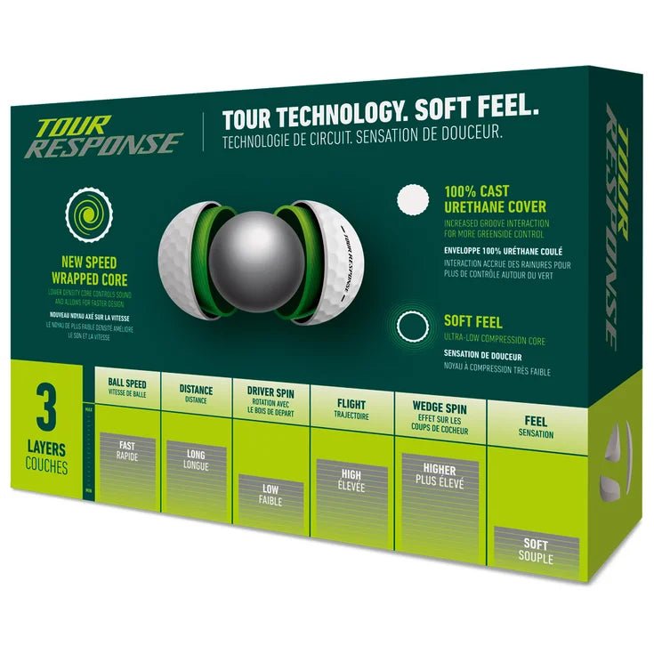 Balles de golf Taylormade - Tour Response x12 Blanc - Horslimits - balles de golf
