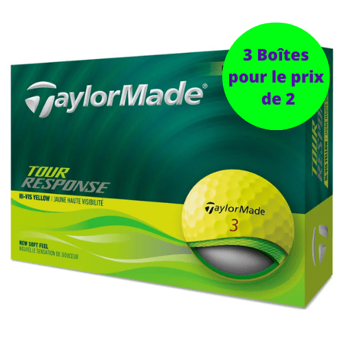 Balles de golf Taylormade - Tour Response x12 Jaune PT - Horslimits - balles de golf