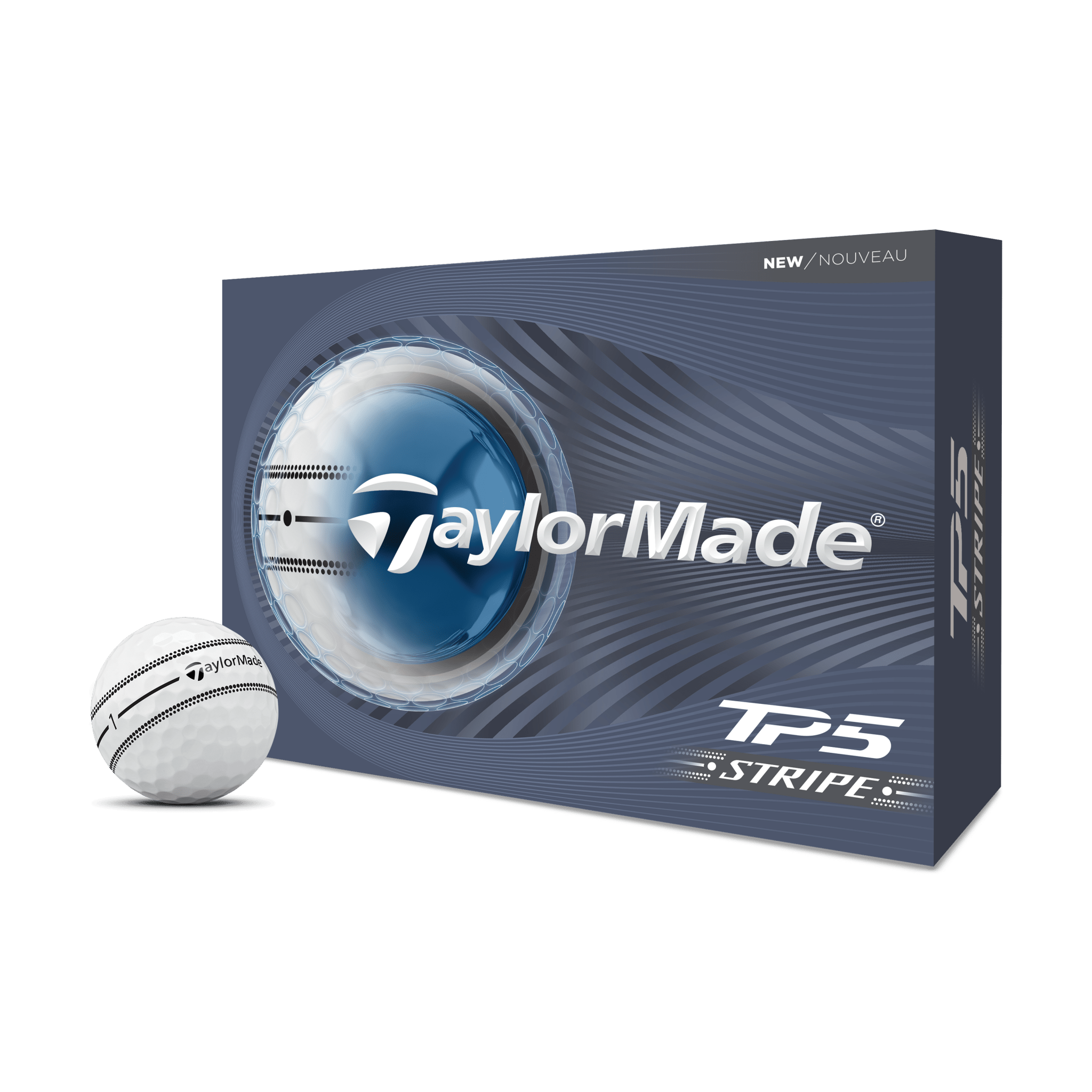 Balles de golf Taylormade TP5 Stripe Blanc - Horslimits - balles de golf