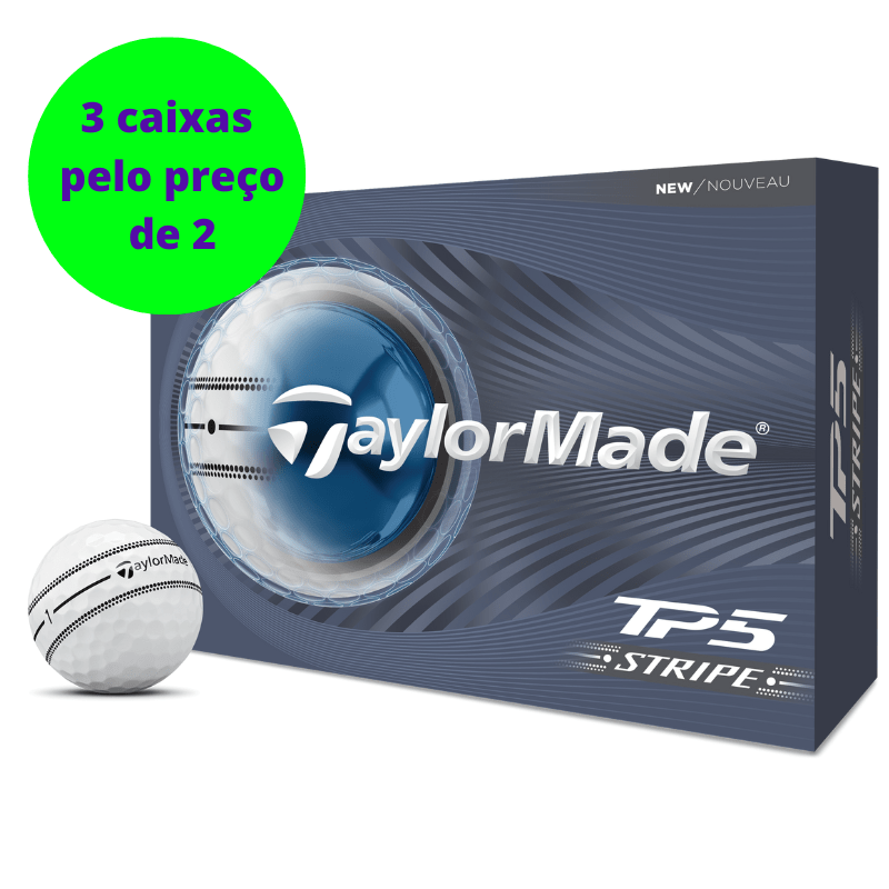 Balles de golf Taylormade TP5 Stripe Blanc - Horslimits - balles de golf