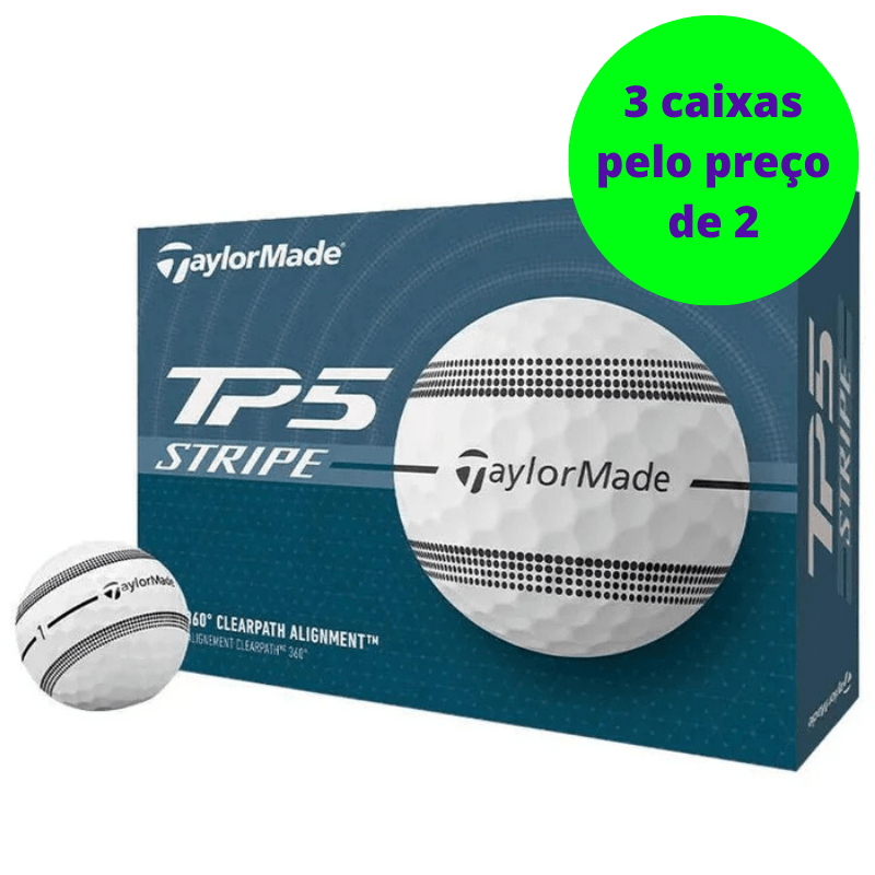 Balles de golf Taylormade TP5 Stripe Blanc - Horslimits - balles de golf