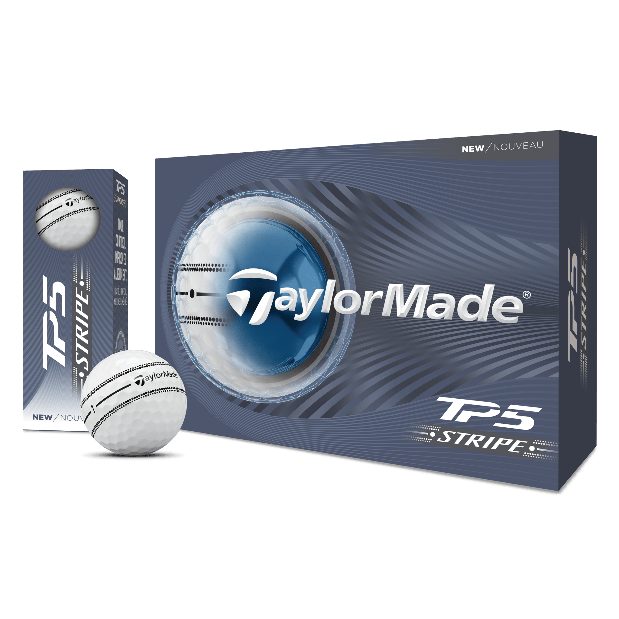 Balles de golf Taylormade TP5 Stripe Blanc - Horslimits - balles de golf