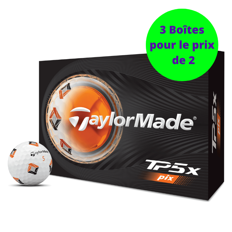 Balles de golf Taylormade - TP5 X PIX x12 Blanc - Horslimits - balles de golf