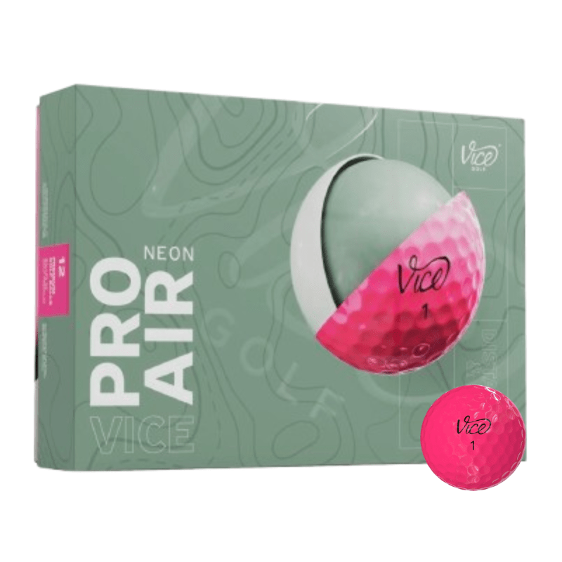 Balles de golf Vice - Pro Air - Rose Fluo - Horslimits - balles de golf