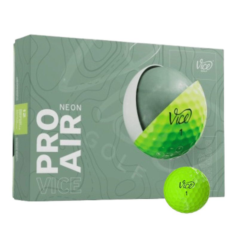 Balles de golf Vice - Pro Air - Vert fluo - Horslimits - balles de golf