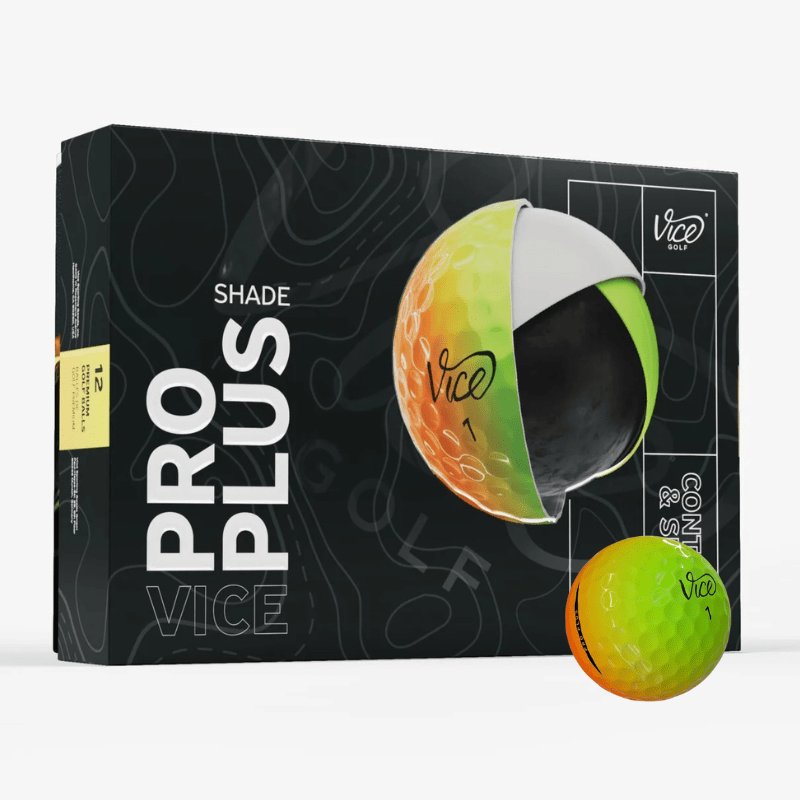 Balles de golf Vice - Pro plus - Degradé orange et jaune