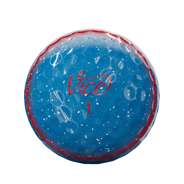 Balles de golf Vice - Pro Plus - Tracer Spécial Bleu - rouge - Horslimits - balles de golf
