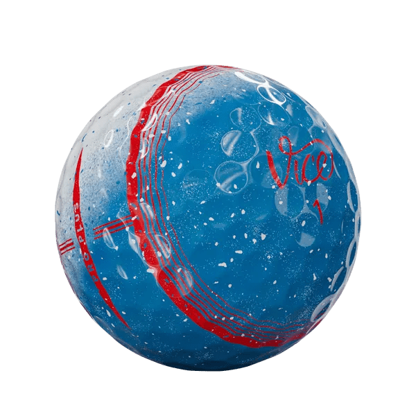 Balles de golf Vice - Pro Plus - Tracer Spécial Bleu - rouge - Horslimits - balles de golf