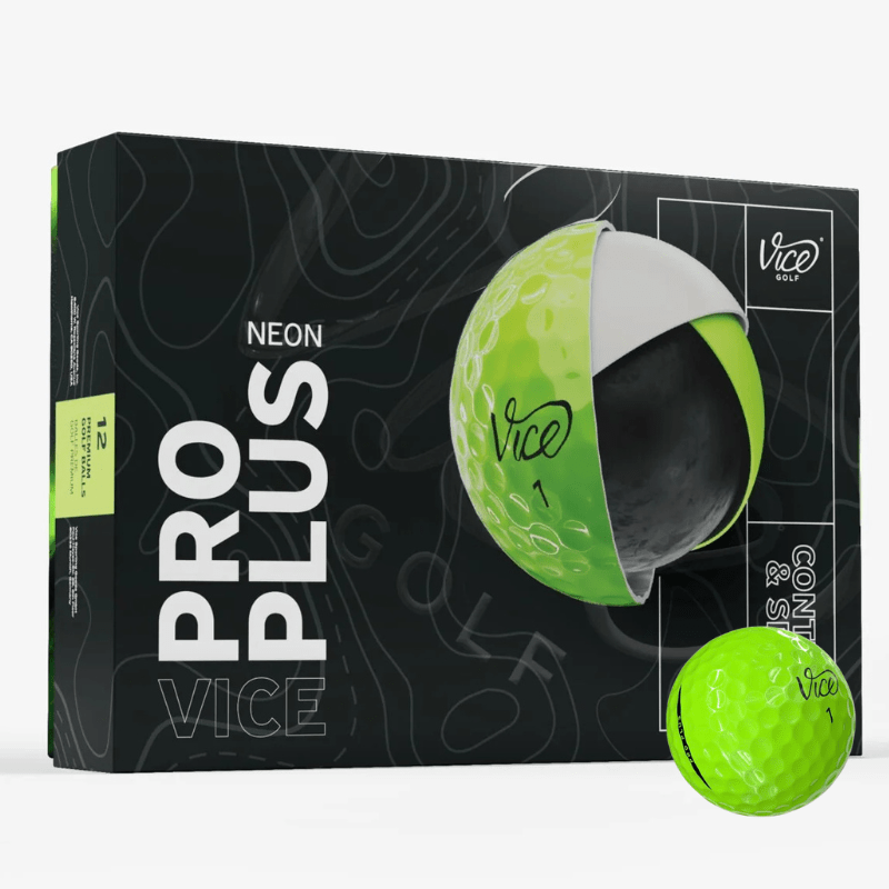Balles de golf Vice - Pro plus - Vert Fluo - Horslimits - balles de golf