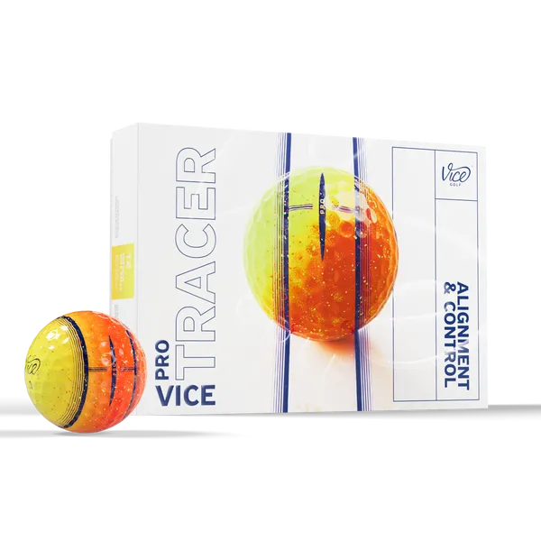 Balles de golf Vice - Pro Tracer - Spécial Jaune - Orange - Horslimits - balles de golf