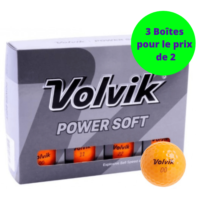 Balles de golf Volvik - Power - soft x12 Orange - Horslimits - balles de golf
