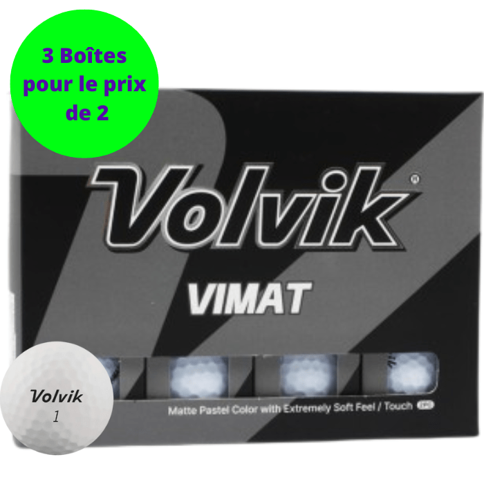 Balles de Golf Volvik Vimat x12 Jaune