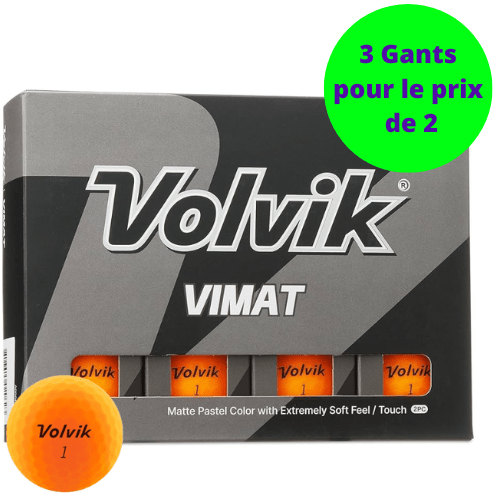 Balles de golf Volvik - Vimat x12 Orange - Horslimits - balles de golf
