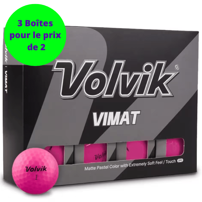 Balles de golf Volvik - Vimat x12 Rose PT - Horslimits - balles de golf
