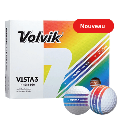 Balles de golf Volvik -Vista 3 Prism 360° x12 - Horslimits - balles de golf