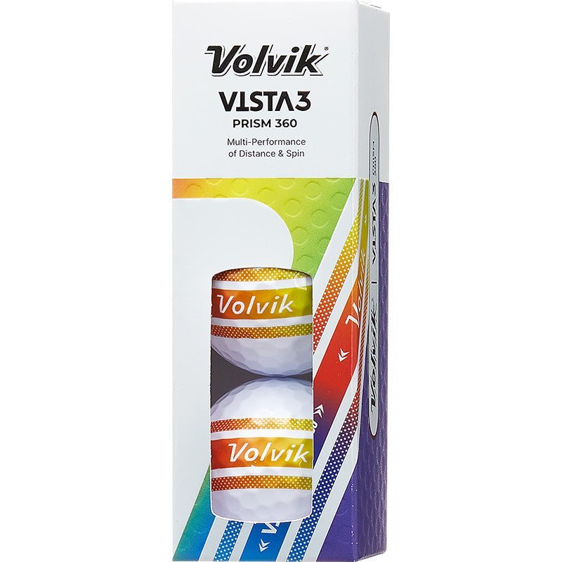 Balles de golf Volvik - Vista 3 Prism 360° x12 PT - Horslimits - balles de golf