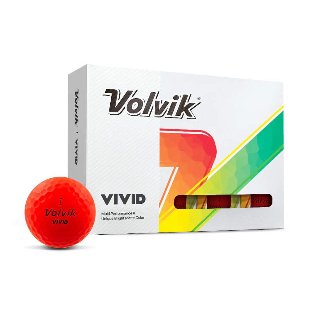 Balles de golf Volvik - Vivid Matte x12 Rouge - Horslimits - balles de golf