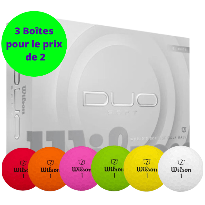 Balles de golf Wilson - Duo Soft+ x12 - Horslimits - balles de golf