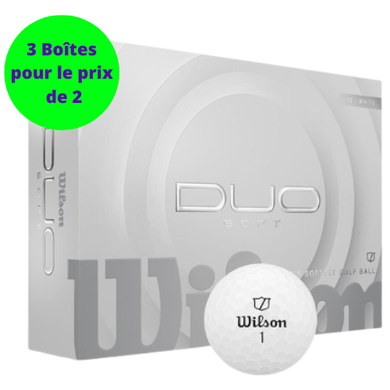 Balles de golf Wilson - Duo Soft+ x12 Blanches - Horslimits - balles de golf