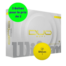 Charger l&#39;image dans la galerie, Balles de golf Wilson - Duo Soft+ x12 Jaune - Horslimits - balles de golf
