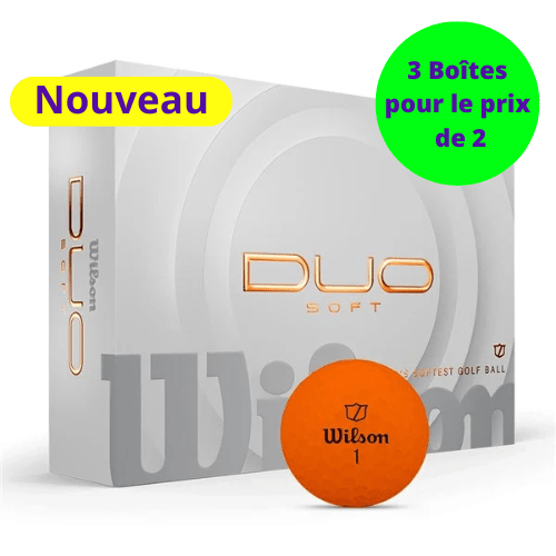 Balles de golf Wilson - Duo Soft+ x12 Orange - Horslimits - balles de golf