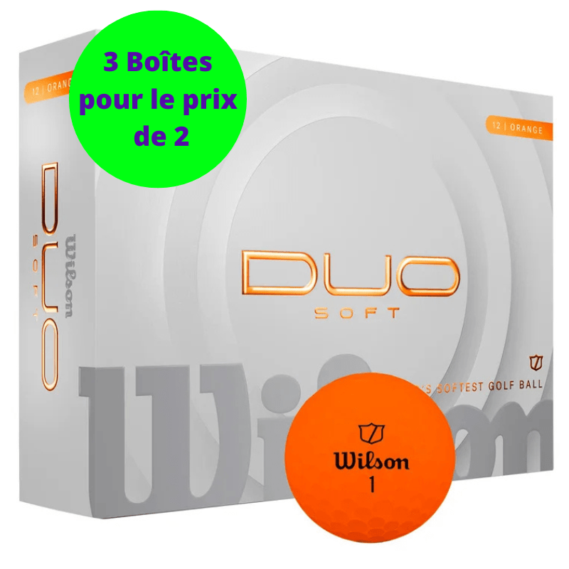 Balles de golf Wilson - Duo Soft+ x12 Orange - Horslimits - balles de golf