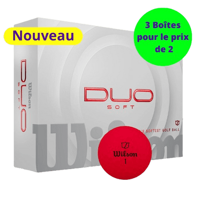 Balles de golf Wilson - Duo Soft+ x12 Rouge - Horslimits - balles de golf