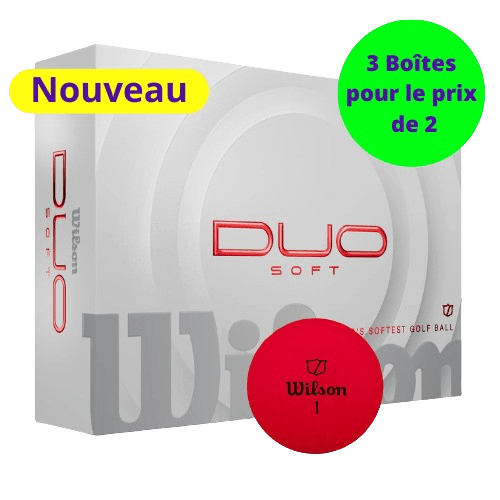 Balles de golf Wilson - Duo Soft+ x12 Rouge PT - Horslimits - balles de golf