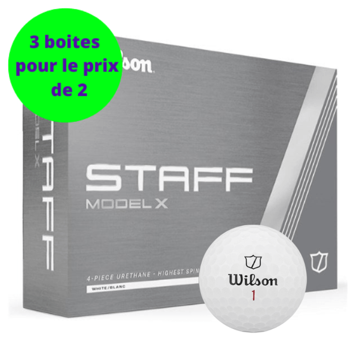 Balles de golf Wilson Staff - Staff model X x12 Blanc - Horslimits - balles de golf