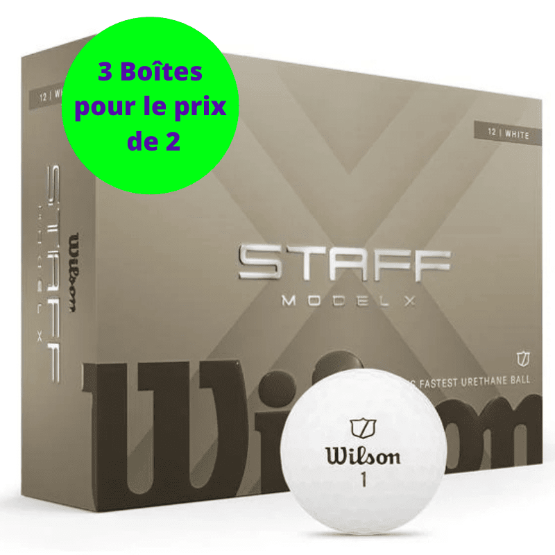 Balles de golf Wilson Staff - Staff model X x12 Blanc - Horslimits - balles de golf