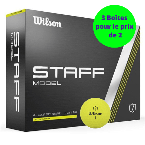 Balles de golf Wilson Staff - Staff model x12 Jaune PT - Horslimits - balles de golf